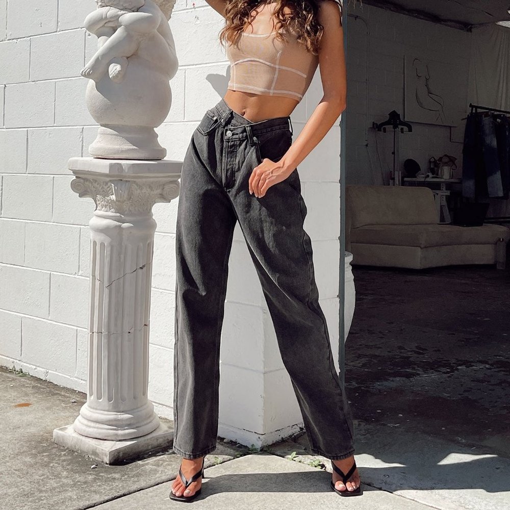 Princess Polly | Holly Asymmetrical Straight Leg Jean